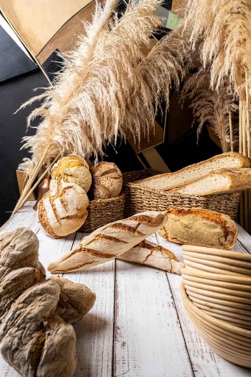 Gluten-free loaves and baguettes in proving baskets